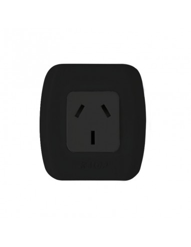 LLAVE EXTERIOR TEKNA NEGRO 1 TOMA 10 AMP - KALOP