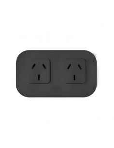 LLAVE EXTERIOR TEKNA NEGRO 2 TOMAS 10 AMP - KALOP