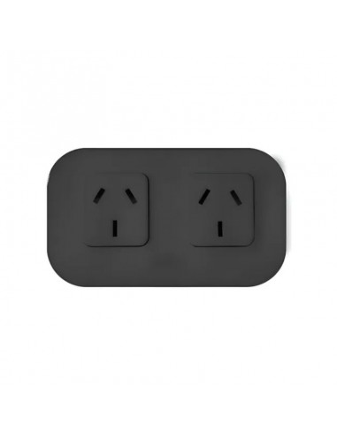 LLAVE EXTERIOR TEKNA NEGRO 2 TOMAS 10 AMP - KALOP