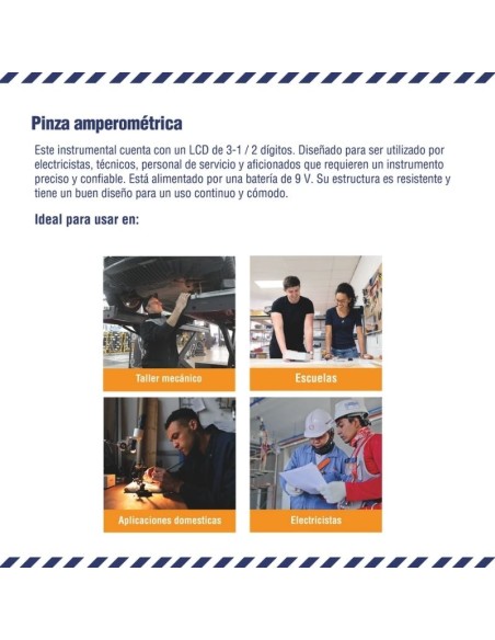 PINZA AMPEROMETRICA DIGIT. C/TEMPERAT. 266C