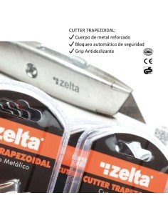 CUTTER PROFESIONAL IMPORTADO GRIS HOJA TRAPEZ 2