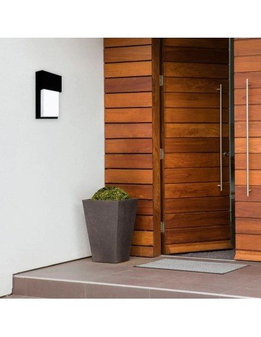 APLIQUE PARED SULLIVAN LED 10W 12X25CM LUZ FRIA...