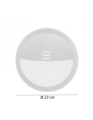 TORTUGA REDONDA POLIPROPILENO C/ VISERA BLANCO E27