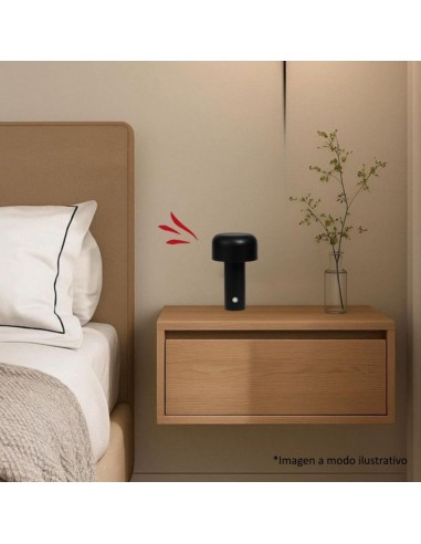 VELADOR PORTATIL USB 3 TONO DIMMER NEGRO