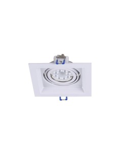 PLAFON EMBUTIR ECUA DICRO 1 LUZ BLANCO CANDIL