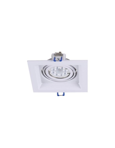 PLAFON EMBUTIR ECUA DICRO 1 LUZ BLANCO CANDIL