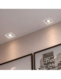PLAFON EMBUTIR ECUA DICRO 1 LUZ BLANCO CANDIL 2