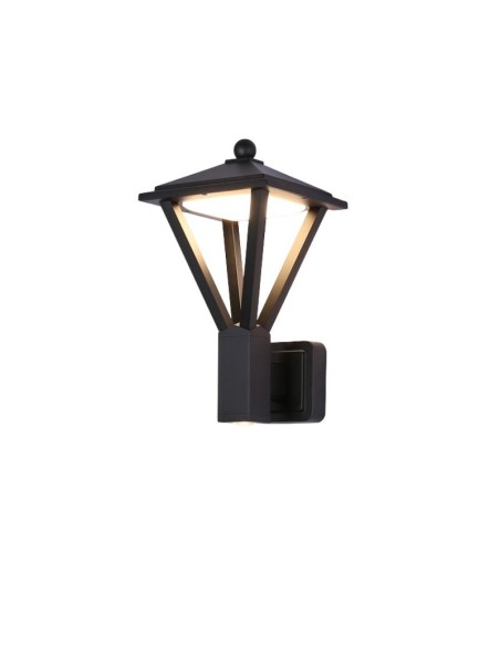 FAROLA BIDIRECCIONAL KIRA 12W + 3W 3000K NEGRO ALUMINIO