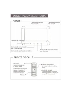 PORTERO VIDEO HINTERCOM COLOR 7" LCD MANOS LIBRES 2