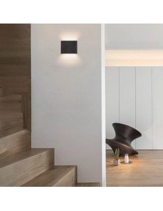 APLIQUE BIDIRECCIONAL MYST I LED 2X3W NEGRO 3000K ALUMINIO 2