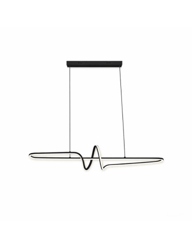 COLGANTE LED INFI 42W NEGRO 1000X200MM BLANCO...