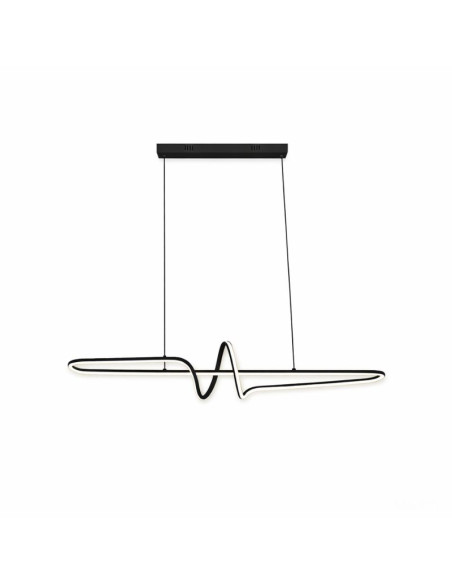 COLGANTE LED INFI 42W NEGRO 1000X200MM BLANCO DINAMICO