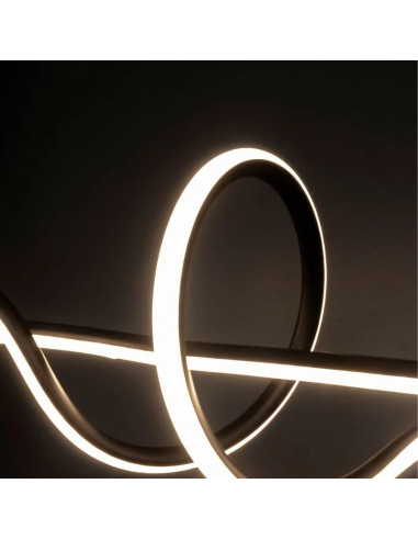 COLGANTE LED INFI 42W NEGRO 1000X200MM BLANCO...