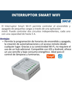 INTERRUPTOR SWITCH SMART WIFI 10A 2 SALIDAS 2