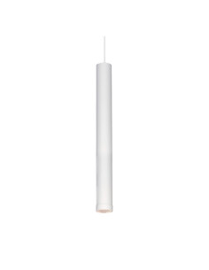 COLGANTE TUBO CANALS 1 LUZ GU10 BLANCO TEXTURADO 50CM