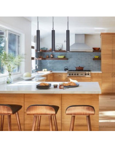 COLGANTE TUBO CANALS 1 LUZ GU10 BLANCO TEXTURADO 50CM 2