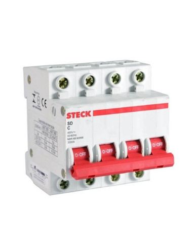 INTERRUPTOR TERMOMAGNETICO STECK TETRAPOLAR 4X...