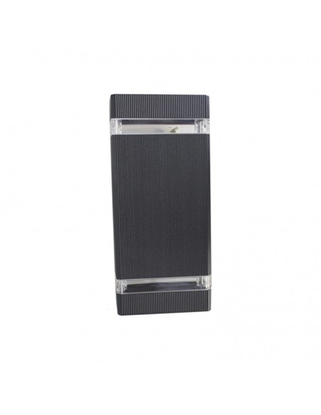 APLIQUE ANKA TECH 2 LUCES GU10 NEGRO