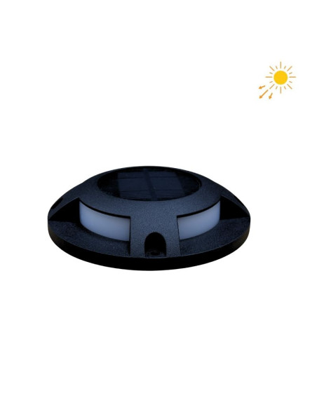 APLIQUE PISO SOLAR LED 1W 4000K IP67 NG ALUMINIO
