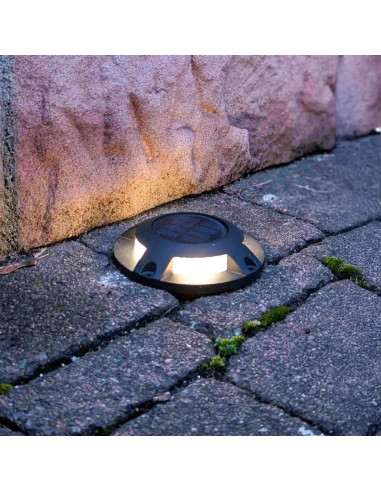 APLIQUE PISO SOLAR LED 1W 4000K IP67 NG ALUMINIO