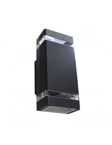 APLIQUE ANKA TECH 2 LUCES GU10 NEGRO