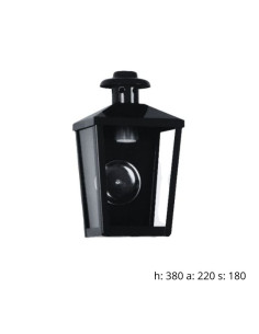 FAROL P/PARED 4C Hº. E27 NG 380X220 2
