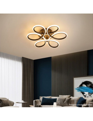 PLAFON LED FLOR 51W 30CM CAL/NEU/FRIA NG