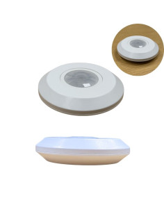SENSOR DETECTOR MOVIMIENTO TECHO 360º  BLANCO 2