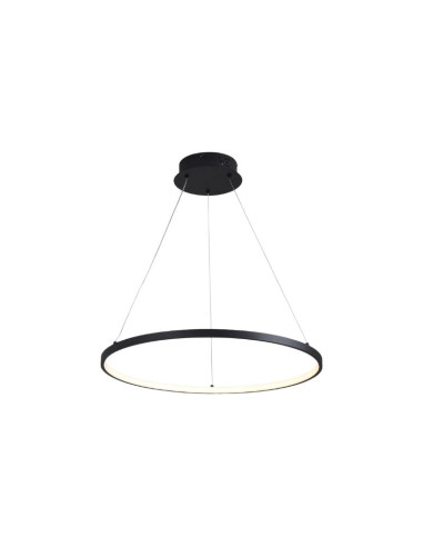 COLGANTE SATURNO 60CM 40W LUZ CALIDA NEGRO