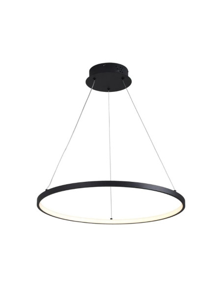COLGANTE SATURNO 80CM 40W LUZ CALIDA NEGRO