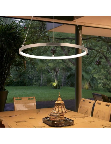 COLGANTE SATURNO 80CM 40W LUZ CALIDA PLATIL