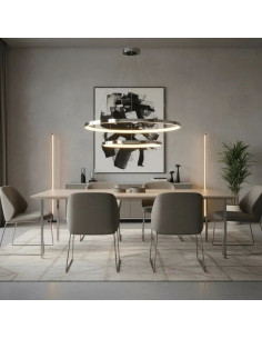 COLGANTE LUNARIS 45/60CM 64W PL CAL/NEU/FRI SMART DIMMER 2