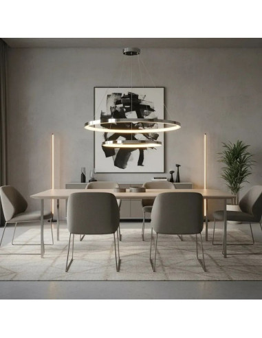 COLGANTE LUNARIS 45/60CM 64W PL CAL/NEU/FRI...
