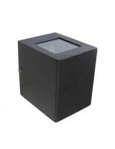 APLIQUE BIDIRECCIONAL CUBO 1003 1 LUZ G9 NEGRO