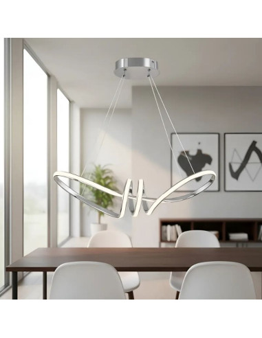 COLGANTE DECO CCT 55W CROMO LUZ CAL/NEU/FRIA