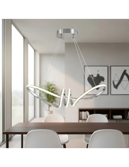 COLGANTE DECO CCT 55W CROMO LUZ CAL/NEU/FRIA