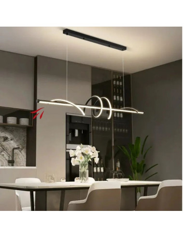COLGANTE DECO CCT 56W NEGRO LUZ CAL/NEU/FRIA