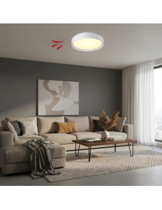 PLAFON REDONDO CAMBOYA 40W BLANCO CAL/NEU/FRIA 45CM DIMMER 2