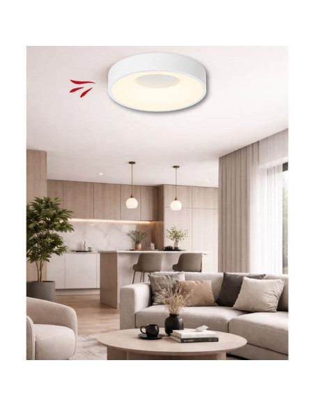 PLAFON RED. LAOS 40W BL CAL/NEU/FRIA 45CM DIMMER Y CONTROL