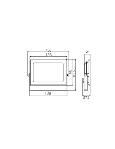 PROYECTOR LED 30W LUZ NEUTRA EXTERIOR 220V IP65