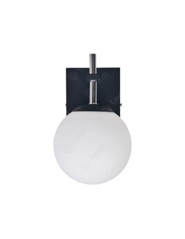 APLIQUE FIORE1 LUZ GU10 NEGRO CANDIL