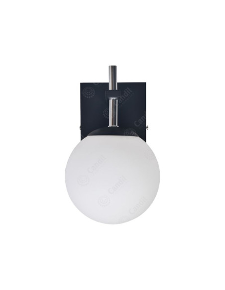 APLIQUE FIORE1 LUZ GU10 NEGRO CANDIL