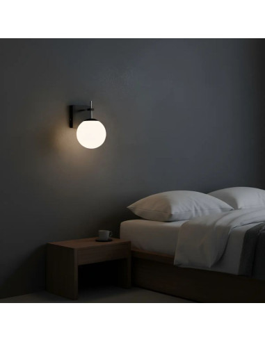 APLIQUE FIORE1 LUZ GU10 NEGRO CANDIL