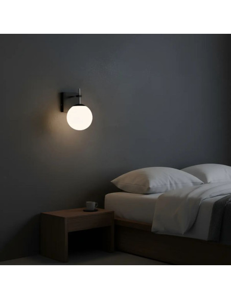APLIQUE FIORE1 LUZ GU10 NEGRO CANDIL