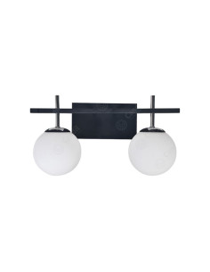 APLIQUE FIORE 2 LUZ GU10 NEGRO CANDIL