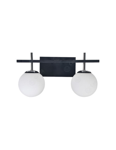 APLIQUE FIORE 2 LUZ GU10 NEGRO CANDIL