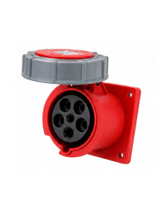 BASE INDUSTRIAL STECK EMB HEMBRA 16A IP44 3P+N+T ROJ