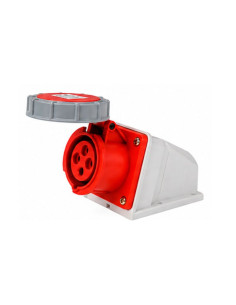 BASE INDUSTRIAL STECK EXT HEMBRA 16A IP44 3P+N ROJ