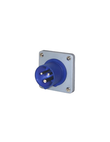 BASE INDUSTRIAL STECK EMB MACHO 16A IP44 2P+T AZUL