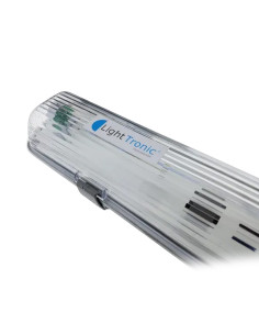 PLAFON ESTANCO GENERICO PARA DOS TUBOS LED 2X18 1200MM 2